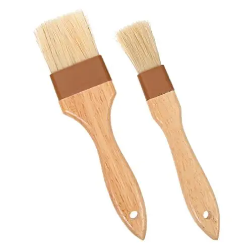 Produktbild: HOMSFOU 2 Stück Grillbürste Tragbare Bürste Grillwerkzeuge Heimwerkzeuge Barbecue-Sauce-Pinsel Backpinsel Kuchen-Plätzchen-Pinsel Grill-Öl-Pinsel Bbq-Sauce-Pinsel