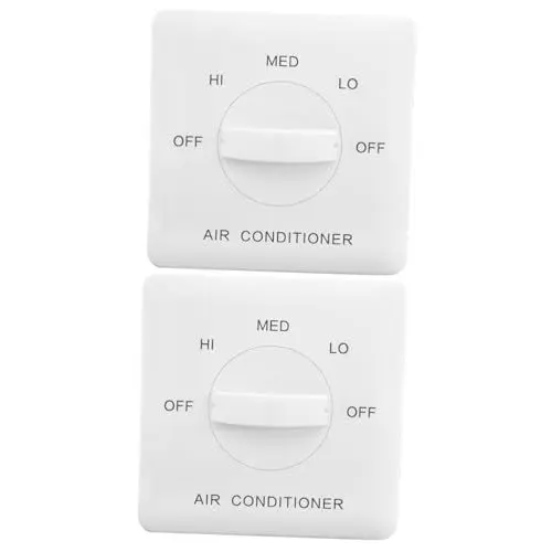Produktbild: HOMSFOU 2 Stück Panel Rohr Lüfter Controller Fan Coil Dreistufiger Controller Klimaanlagen Controller Ys Schalter Klimaanlagen Schalter Thermostat Zentrale Klimaanlage Fan Coil