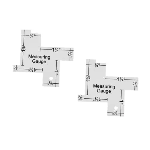 Produktbild: HOMSFOU 2 Stück Quiltvorlagen Zum Quilten Herrscher Patchwork Decke Nähen Lineal Mit Gerader Kante Quiltlineal Schneidelineale Zum Quilten Stoff Messung Schneiden Aluminium