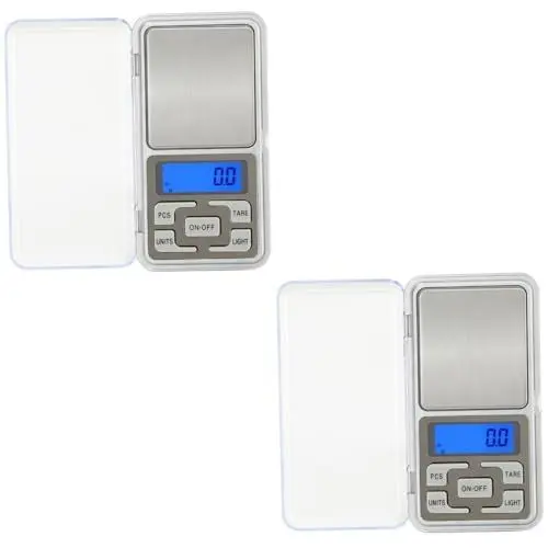Produktbild: HOMSFOU 2st Digitale Schmuckwaage 0,1g Digitale Paketwaage Tasche Für Schmuckwaagen 0,1 Gramm Präzisionswaage Digitale Schmuckwaage Gramm Tee Elektronische Waage