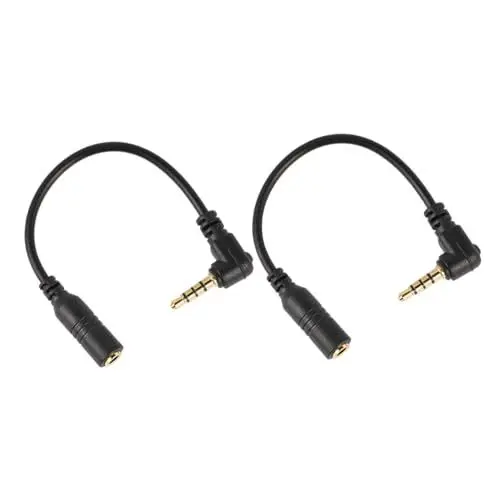 Produktbild: HOMSFOU TRS-zu-adapterkabel-Set 3 5-mm-mikrofonadapter für Telefonkamera-aufnahmen