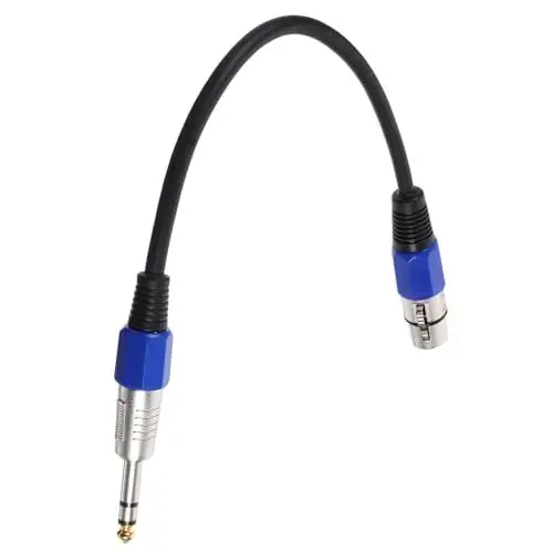 Produktbild: HOMSFOU Auf 1/4 Stereo-adapter-patchkabel Doppel-adapter-kupplungen 0 35 M Länge Audio-adapterkabel