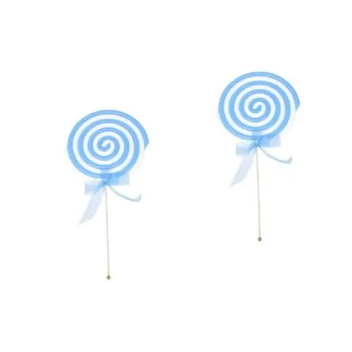 Produktbild: HOMSFOU 2st Schaumlutscher Großer Lollipop Zauberstab Hochzeitsgeschenke Gefälschte Lollipop-fotostütze Gefälschtes Lutschermodell Leistungsrequisiten Überdimensioniert Kunststoff Kind