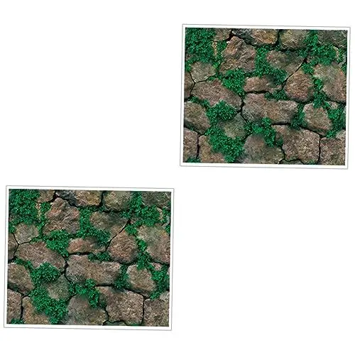 Produktbild: HOMSFOU 2 Stück Stein-wandaufkleber Selbstklebend 3d-ziegel-wandpapier Hohe Echtheit Heimdekoration Wandkunst Für Wohnzimmer Arbeitszimmer
