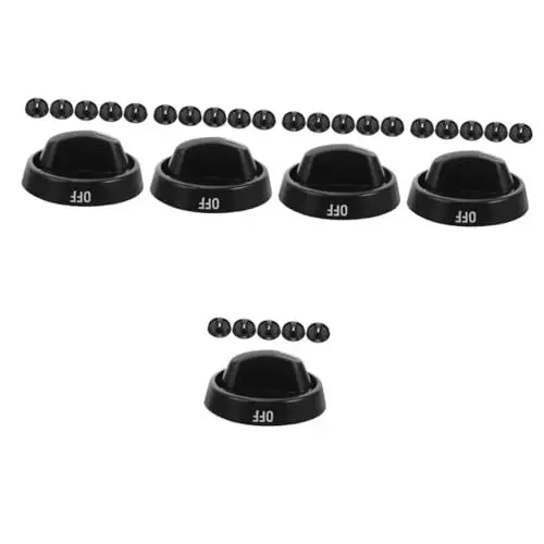 Produktbild: HOMSFOU 30 Stk Knopf für Gasherd Gasherdknöpfe herdknopf austausch gasherd schalter Gasherdknopf Gasherd Zubehör Gaskochfeld Zubehör Herdknöpfe ersatz universal Gasherd liefert Plastik