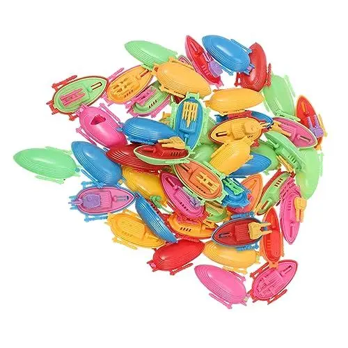 Produktbild: HOMSFOU 30 Stück Kinder-Bastelspielzeug Kunststoff-Bootsmodell Partygeschenk Raumdekoration Boot Kunststoff-Bastelarbeiten Kleines Boot Tisch-Boot-Ornament