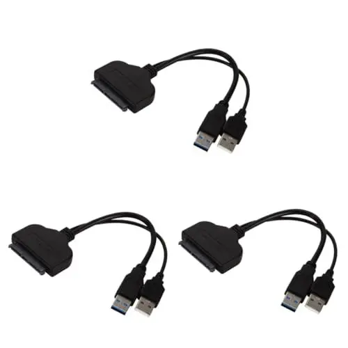 Produktbild: HOMSFOU 3St Datenkabel der Festplatte Einfache Laufwerksleitung für 2,5-Zoll-Festplatte USB zu einfache antriebsleitung Laptop Einfach zu fahrende Linie Datenleitung Adapter