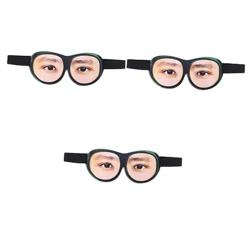 Produktbild: HOMSFOU 3St sleep aid einschlafhilfen Entspannungsmaske augenklappen augenmasken eye mask eyepads eyemask Augenmaske für tiefen Schlaf eyepatch lustig Aufbewahrungstasche 3d