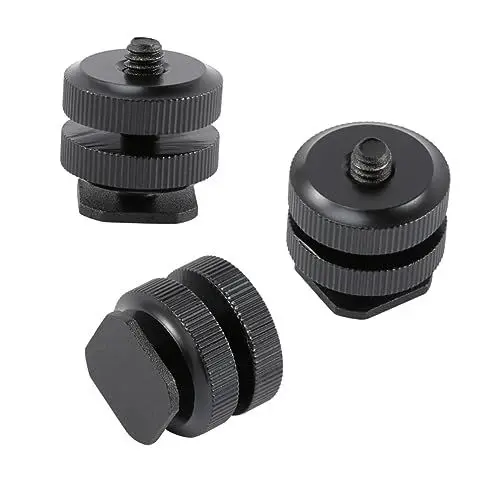 Produktbild: HOMSFOU Aluminiumlegierung Blitzschuhadapter 3pcs SLR Kamera Camcorder Blitzmontage Zubehör