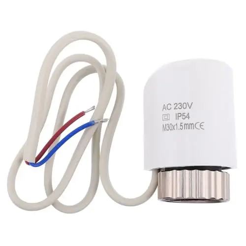 Produktbild: HOMSFOU 3 Stk Thermostat Für Die Boden Heizung Elektrischer Antrieb Temperaturregelventile Elektrischer Heizungsstellantrieb Fußbodenheizungsaktor Heizkörperventil Pvc Weiß