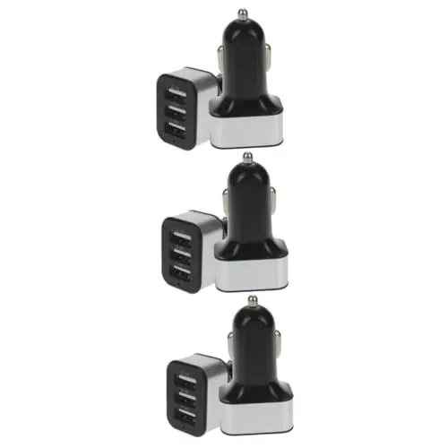 Produktbild: HOMSFOU 3 Stück Auto-Ladegerät Handy-Ladegerät Auto-Handy Mobile Ladegeräte Ladegerät Für Auto USB-Auto-Adapter