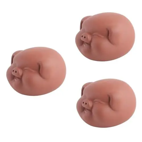 Produktbild: HOMSFOU 3 Stück Kleines Teehaustier Mini- Ornament Tier Tischfigur Handgeschnitzte Figur Chinesisches Teehaustier Heimdekoration Winzige Tierfiguren