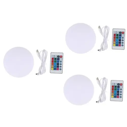 Produktbild: HOMSFOU 3 Stück Kugellampe Für Schwimmende Pool Lichter Im Freien Buntes Kugellicht LED Licht Kugel Dekoratives Kugellicht
