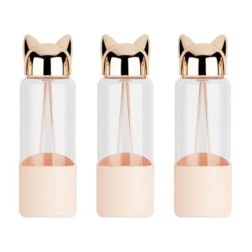Produktbild: HOMSFOU 3 Stück Reisebecher Kopfbecher Edelstahl Isolierflasche Isolierflasche Vakuumisolierte Flasche Reisebecher Tragbar
