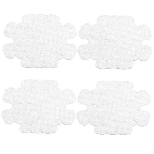Produktbild: HOMSFOU 48 Stk Anti-rutsch-aufkleber Für Blumen Badewannen-sicherheitsstufen Trittstufen Für Badezimmerduschen Badewanne Ohne Aufkleber Blumenbadestufen Gummi Klebeband Weiß Duschkopf