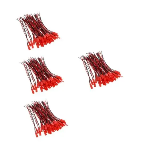 Produktbild: HOMSFOU 4 Sätze Klemmendraht Stecker Batterieklemmen Batteriezubehör Klemmenstecker Kabelstecker Kabel Verbindungsklemmen Kabel Klemmenstecker DIY Versorgung PVC