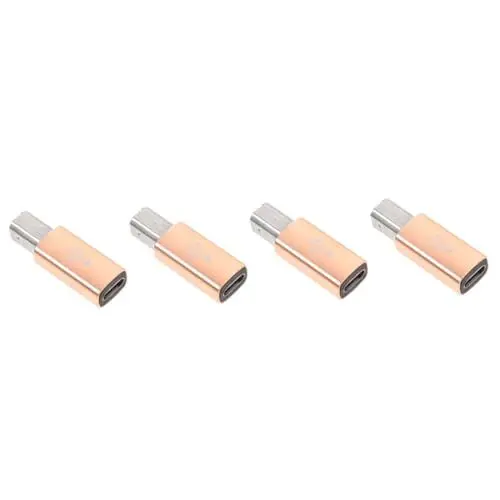 Produktbild: HOMSFOU 4 Stück Rollenmaschinenlinie Typc Adapter Druckerkabel Aluminiumlegierung USB