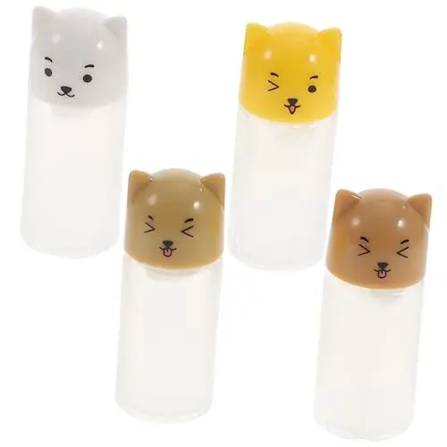 Produktbild: HOMSFOU 4 Stück Sauce Flasche Bento-Soja-Reiseflasche Flasche mit Saucenspender heiß plastikflasche kunststoffflasche Unterflaschen für Soße entzückende Gewürzflaschen tragbar Sojasauce um