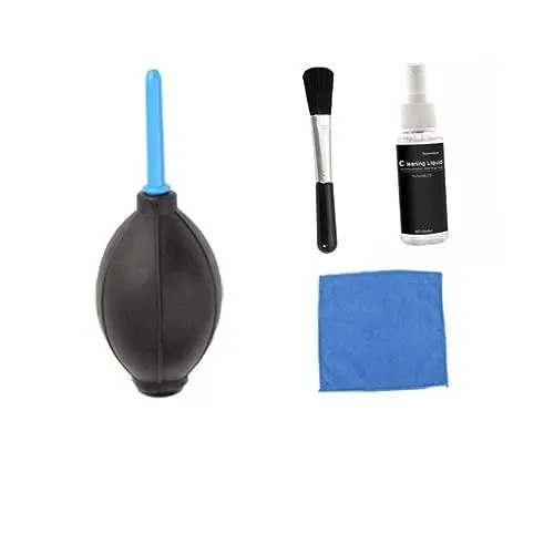 Produktbild: HOMSFOU 4-teiliges Computer-reinigungswerkzeug-Set Laptop-bildschirmreiniger Luftgebläse-reinigungsbürste 20 Ml Flüssiges Reinigungstuch Schwarz