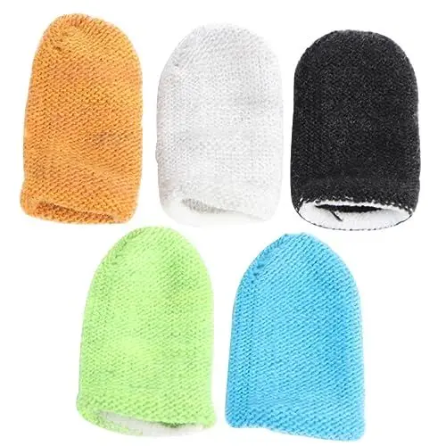 Produktbild: HOMSFOU 5St Mann Fingerabdeckung protect schutzzelt spieletisch safety männer Fingerspiel freihändiges Fernglas Lebensmittelhandschuhe schweißfeste Wildfingerhüllen Spiel mit den Fingern