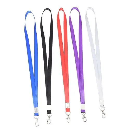 Produktbild: HOMSFOU 5Stücke Abzeichen Lanyards Mit Kartenhaltern Für Schülerausweise Mitarbeiterausweise Schlüssel Und Zubehör