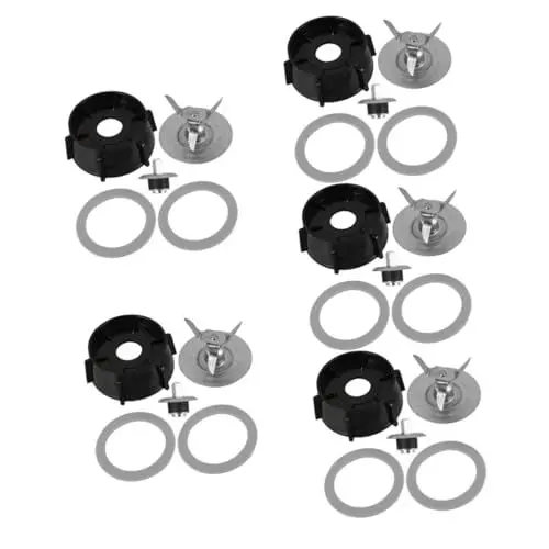 Produktbild: HOMSFOU 5 Sets Sojamilchmaschinen Zubehör Mixer Für Klingenbasis Mixerbecher Kleiner Mixer Elektromixer Mixerteile Klingenbasis Stabmixer Ninja Becher Für Mixer Metall