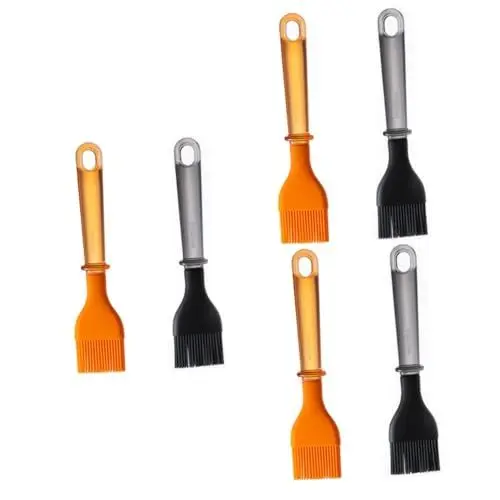 Produktbild: HOMSFOU 6 Stk Silikonölpinsel Grillreiniger Bürste Öl-kochbürste Marinierpinsel Backpinsel Backen Grillölbürste Kochpinsel Für Öl Und Sauce Bastelpinsel Marinade Kieselgel Mit Einem Pinsel