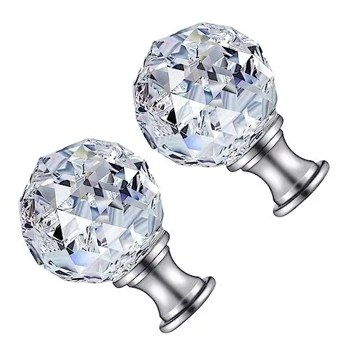 Produktbild: HOMSFOU 3er-sets Metall-schraubkappen Für Lampen Robuste Und Stilvolle Knöpfe Für Tischlampen Einzigartige Endstücke Für Moderne Leuchten 2 Stück X 3