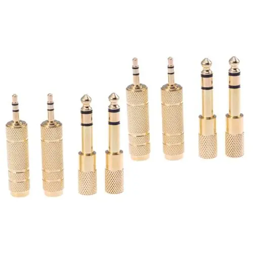 Produktbild: HOMSFOU 8 STK Audio-Klinkenadapter Klinkenstecker Adapter steckeradapter Audio funkübertragung verbinder Kopfhöreranschluss 3,5 auf 1/4 Adapter Kopfhöreradapter Stereo-Audio-Adapterbuchse