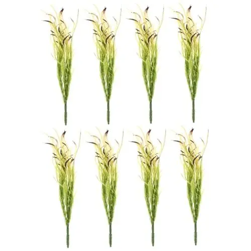 Produktbild: HOMSFOU 8 STK künstliches Pflanzen-Fake-Gras kunstpflanze zimmerpflanzen gefälscht künstliche Grünpflanzen künstlicher Blumenstrauß Hausdekorationen für zu Hause Kunststoff-Gras-Ornament