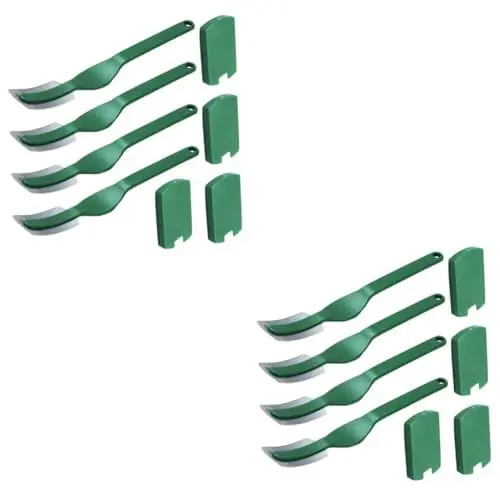 Produktbild: HOMSFOU 8 Stk Gebogenes Brotmesser Brotformmesser Brot Backen Küchenwerkzeug Ritzmesser Backzubehör Brot Werkzeuge Brotschneidemesser Kunststoff Schnittmaschine Rostfreier Stahl