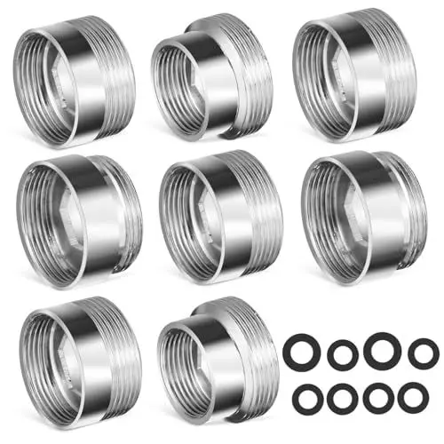 Produktbild: HOMSFOU 8 Stück Wasserhahn Adapterschläuche Zubehör Für Spülbecken Gartenschlauch Adapter Und Armaturen Wasserhahn Belüfter Adapter Wasserhahn Zu Schlauch Adapter Standardschlauch