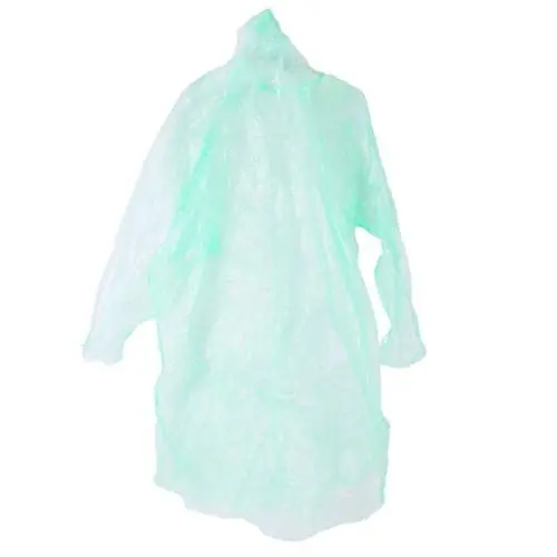 Produktbild: HOMSFOU Anzug 10st Regenponcho Einweg-schutzoverall Maleroverall Einwegschutzanzug Einwegbekleidung Einweg-ganzkörperanzug Maleranzug Einweg Arbeitskombi Reisen Mantel Tragbar Regenjacke