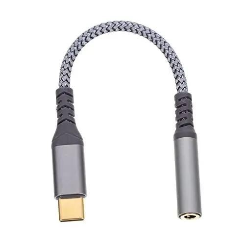 Produktbild: HOMSFOU USB-c-auf-kopfhörerbuchsenadapter Kopfhörer-verlängerungskabel Typ C Tragbares Telefon Typ-c Auf 3 5-mm-kopfhörerkonverter Headset-buchsenadapter Kopfhörerkonverter