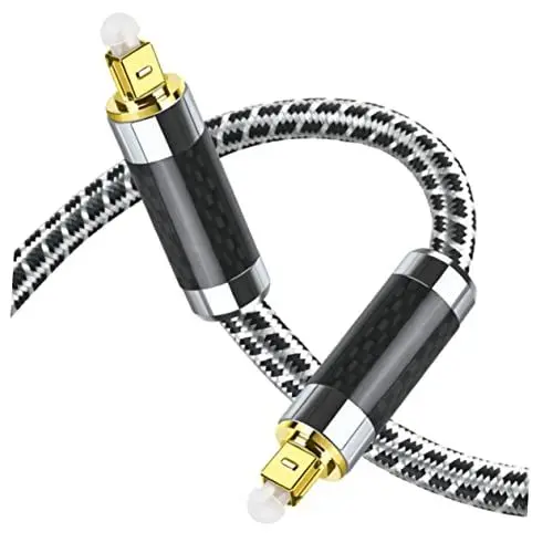 Produktbild: HOMSFOU Audiokabel Lichtwellenleiter Kabel Für Monitor Und Heimkino Mit Vergoldeten Kontakten Für Hervorragende Signalqualität Und Störsignal-schutz