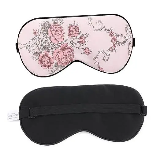 Produktbild: HOMSFOU Augenabdeckung Schlafblinder Slip-augenmaske Seide Augenmaske Lidschatten-maske Reise-augenmaske Blackout Schlafmaske Augenmaske Schlaf Augenklappenmaske Schlafen Große Augenbinde