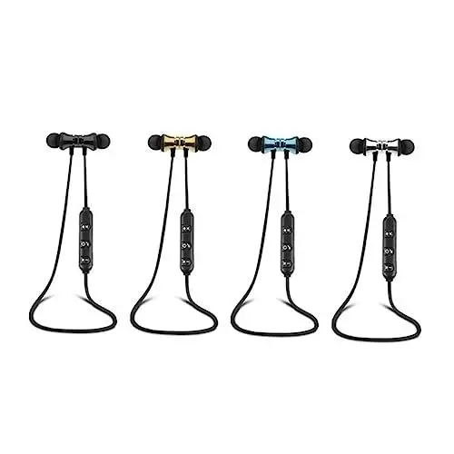 Produktbild: HOMSFOU Drahtlose Ohrhörer mit Magnetabsorption Ultraleichte in Ear Kopfhörer Noise Cancelling Stereo Sound Kompatibel mit Allen Geräten für Sport