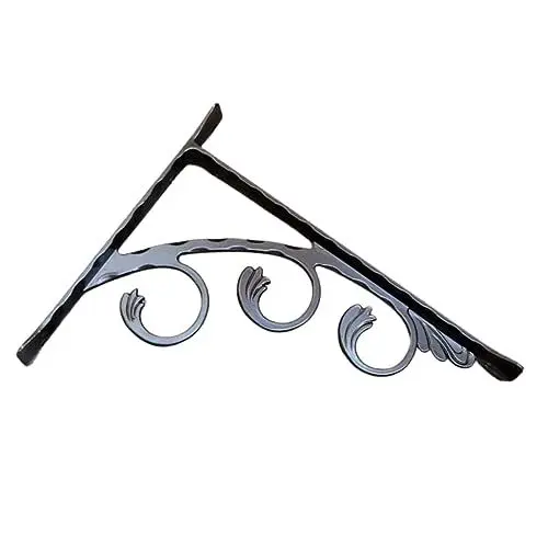 Produktbild: HOMSFOU Dreiecksbügel Aus Eisen Schwere Schwimmende Regalhalterung Wandhalterungen Für Regale L Klammer Winkelträger Schwimmende Regalhalterung Heavy Duty Black Aluminiumlegierung