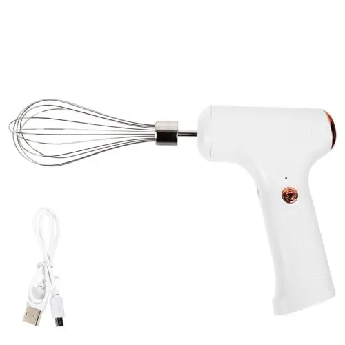 Produktbild: HOMSFOU Elektrischer Schneebesen Handmixer Elektrischer Handmixer Kuchenmixer Milchaufschäumer Handmixer Zum Backen Handmixer Lebensmittelmixer Handmixer Kabelloser