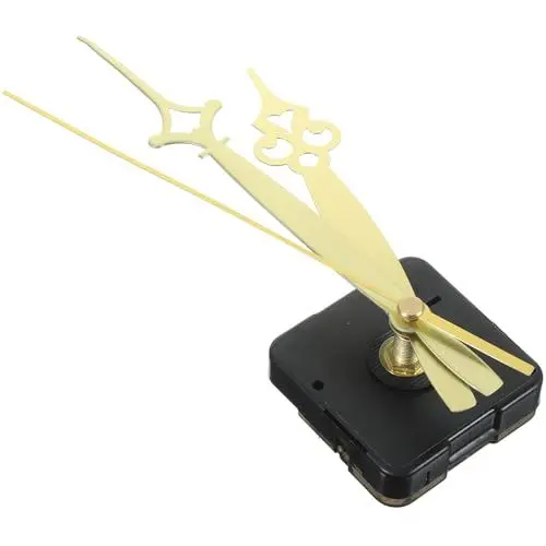 Produktbild: HOMSFOU Ersatz Uhrwerk Mechanismus Für Wanduhr DIY Uhr Kit Mit Langen Zeigern Batteriebetrieben Leise Installieren Für Kreative Bastler