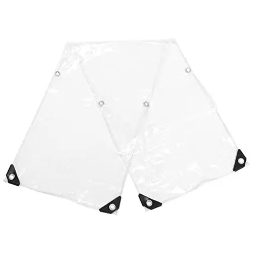Produktbild: HOMSFOU Faltmarkise Kunststoff-vinylplane Gewächshausplane Durchsichtige Plastikplane Fenster Balkonplane Plane Für Sonnenlicht Transparente Vinylplane Großer Regenschirm Teleskopisch PVC