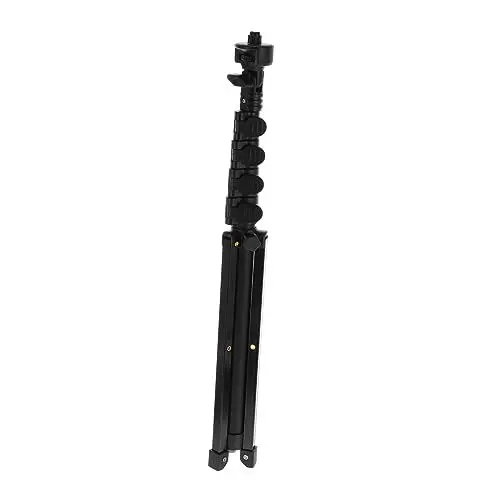 Produktbild: HOMSFOU Fotoständer led pannels leuchtfackel Ersatzstativ fotoregal Fackeln kaufen LED-Panel Telefonstativ Handy-Ständerhalter Stativ für Lichtfotografie schweres Lichtstativ Plastik Black