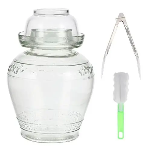 Produktbild: HOMSFOU Gießkanne 1 Set Einmachglas Gärglas Transparentes Vorratsglas Vorratsbehälter Für Lebensmittel Behälter Für Lebensmittel Gemüsekonserven Chinesische Lebensmittelbehälter Küche
