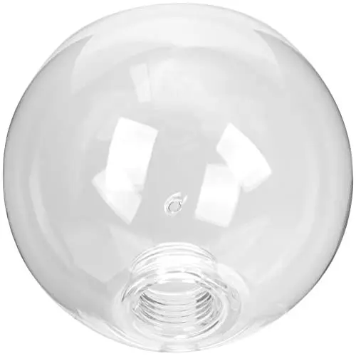 Produktbild: HOMSFOU Glaskugel-Lampenschirm Ersatz-G9-Fassung Glaskugel-Lampenschirmabdeckung Klarer Lampenpfosten Kugelkugel Deckenleuchte Kronleuchter Lampenschirm Runde Kugel-Lampenabdeckung 120 Mm