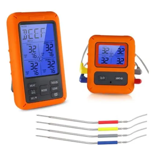 Produktbild: HOMSFOU Grillthermometer countdown timer cooking thermometer Food thermometer Lebensmittelthermometer digital Lebensmittel-Thermometer Küchenthermometer digitales Thermometer