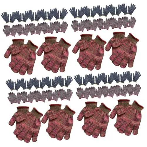 Produktbild: HOMSFOU Handschuh 48 Paare Blumen-nylon-handschuhe Rutschfeste Handschuhe Stichfeste Handschuhe Verschleißfeste Gartenhandschuhe Haushaltshandschuhe Schwerlast Mann Geschenk Warm Halten