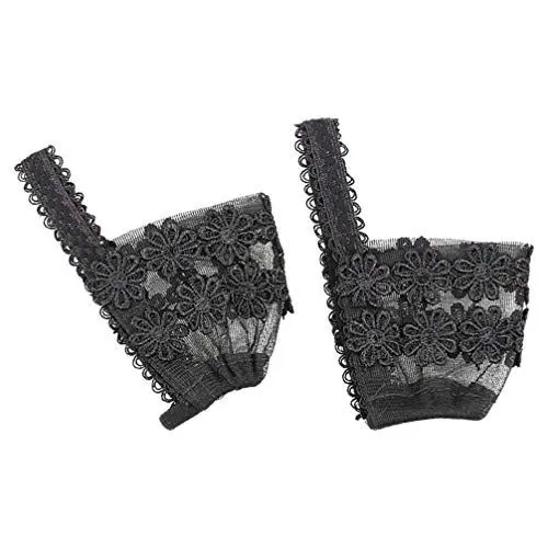 Produktbild: HOMSFOU High Heels Für Frauen Schnürsenkel 1 Paar Lady High Heeled Shoelaces High Heels Anti- Lose- Shoelace- Accessoires Spitzenschuhabdeckung (Schwarz M Größe) Zubehör Für High Heels