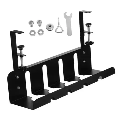 Produktbild: HOMSFOU Kabelmanagementfach Kabelmanagement-Set Veranstalter Stehen Netz Stehpult-Kabel-Organizer office organizer büro organizer schreibtisch Kabelführungsfach Kabelrinne Eisen Black