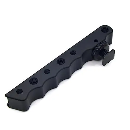 Produktbild: HOMSFOU Kamerastabilisator Camera Hand Grip Handheld stabilizer Portable Camera stabilizer Camera stabilizer Handle Hot Shoe stabilizer Handheld-Stabilisator Handgriff Blitzschuh Black