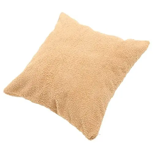 Produktbild: HOMSFOU Kissenbezug Aus -Fleece Handgewebter, Getufteter Kissenbezug Rückenkissen Fürs Sofa Erstklassige Kissenbezüge Einfarbige Kissenbezüge Haushalt Zubehör Komfortkissen Luxus